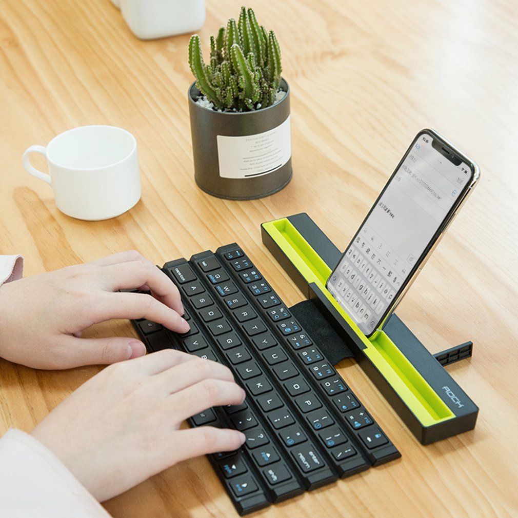Wireless Folding Bluetooth Keyboard for Mobile Devices by HitMyNeed