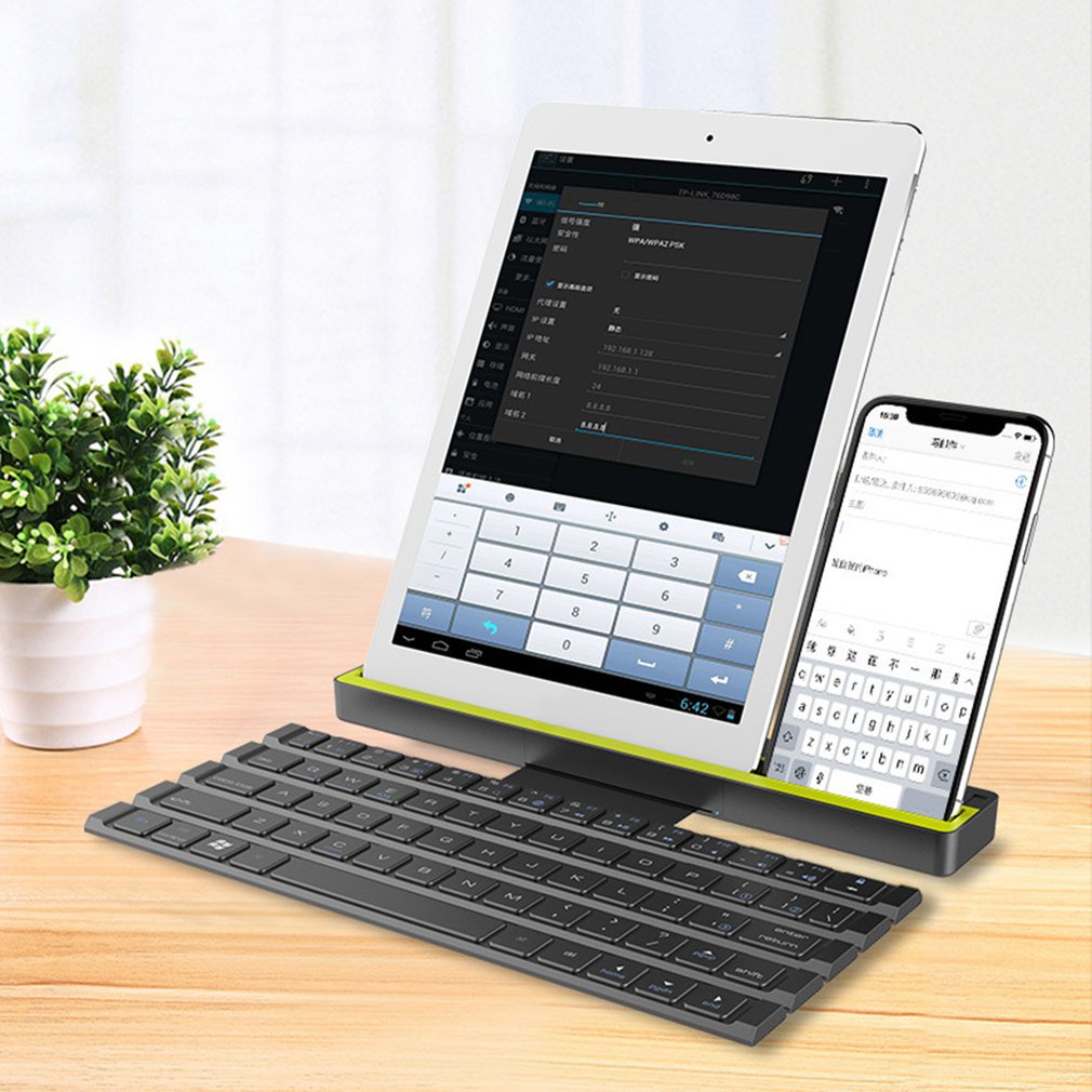 Wireless Folding Bluetooth Keyboard for Mobile Devices by HitMyNeed
