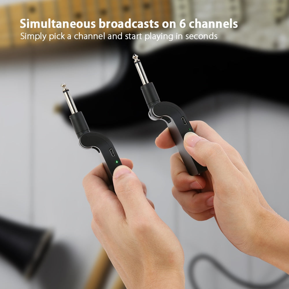 Wireless Guitar Audio Connector Transmitter & Receiver by HitMyNeed