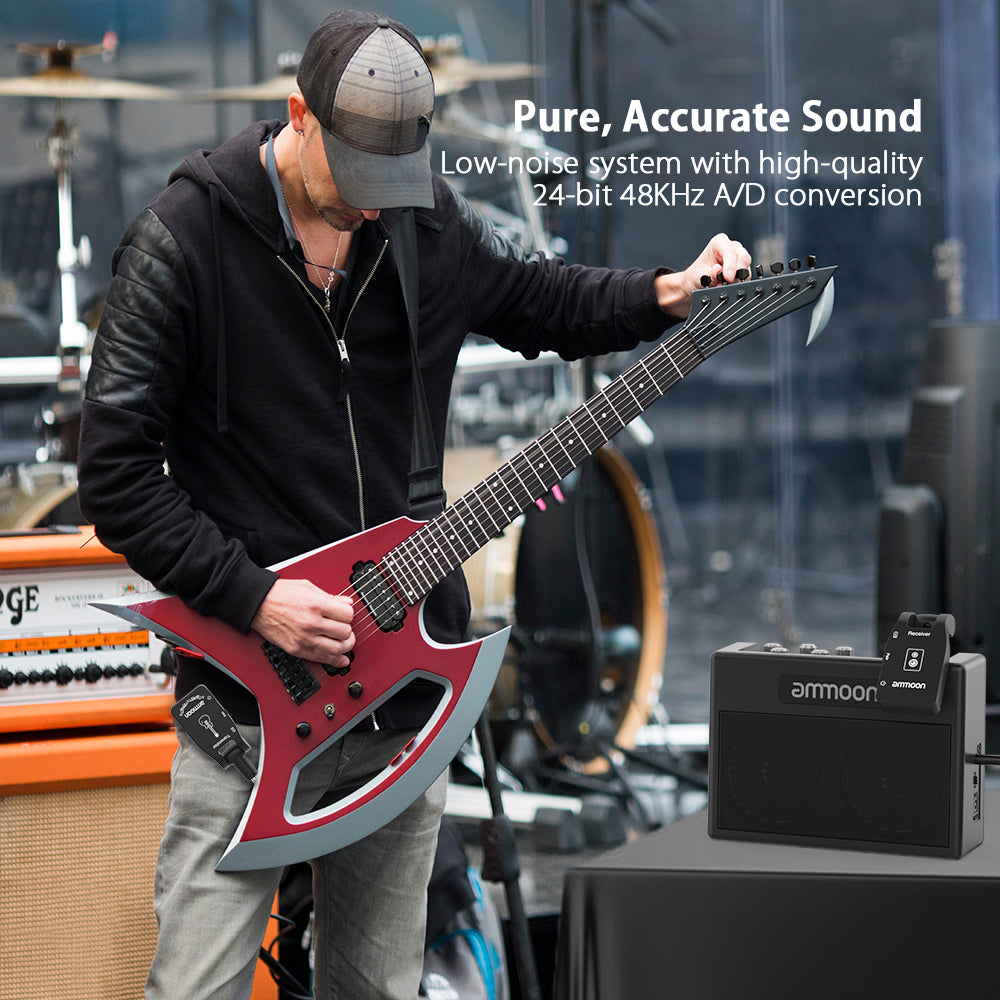 Wireless Guitar Audio Connector Transmitter & Receiver by HitMyNeed