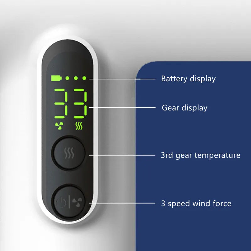 Wireless High-Speed Hair Dryer with USB Charging by HitMyNeed