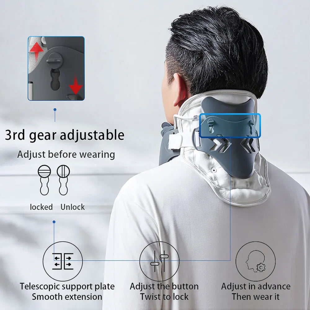 Wireless Inflatable Cervical Traction Neck Stretcher by HitMyNeed