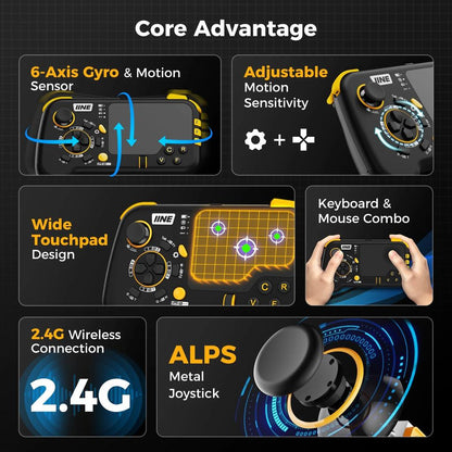 Wireless Keyboard with Touchpad and Mouse Pad Combo by HitMyNeed