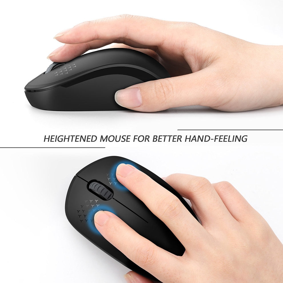 Wireless Laptop Mouse 2.4G Silent Travel Mouse by HitMyNeed
