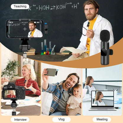Wireless Lavalier Microphone for Phone & Camera by HitMyNeed