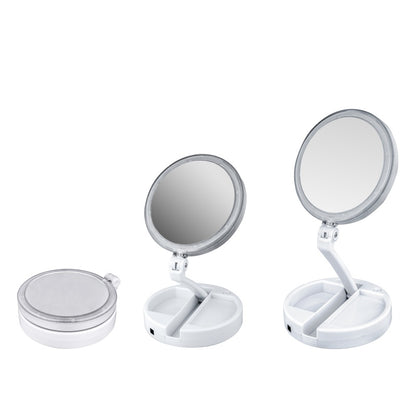Wireless LED Makeup Vanity Mirror with 10X Zoom by HitMyNeed
