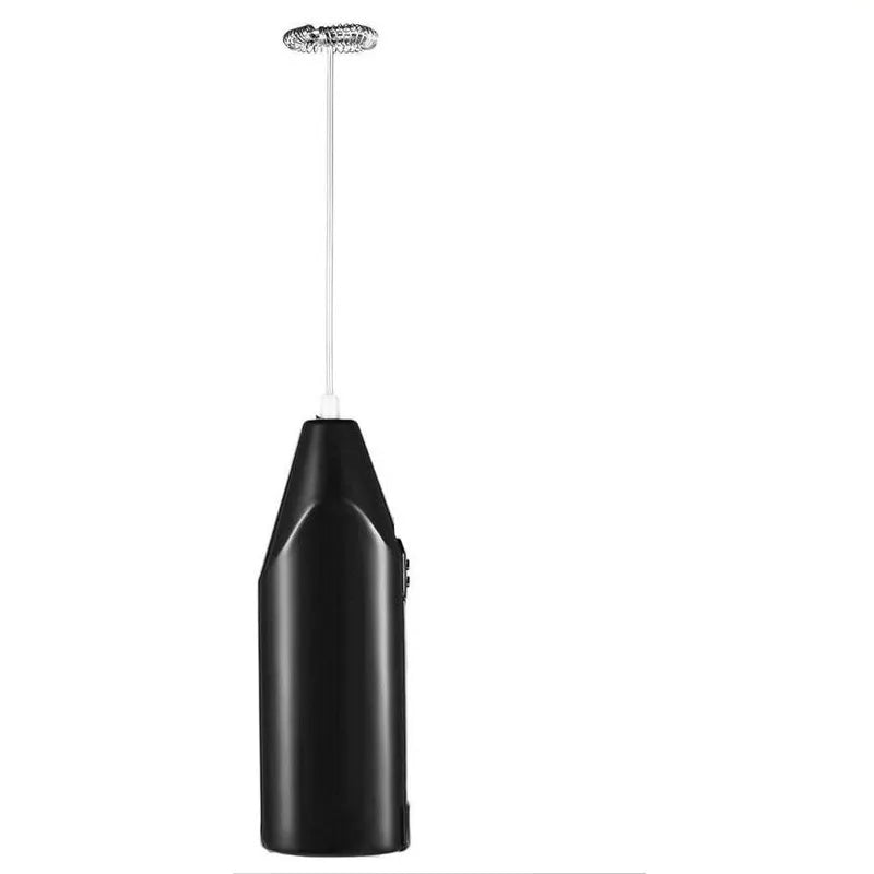 Wireless Milk Frother & Coffee Whisk Mixer black by HitMyNeed
