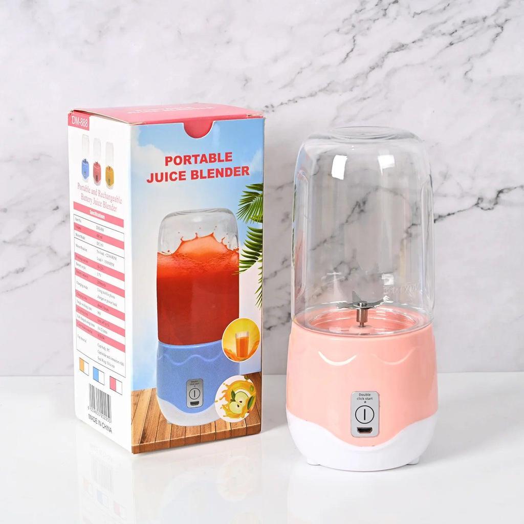 Wireless Mini Portable Blender Juicer Cup pink by HitMyNeed