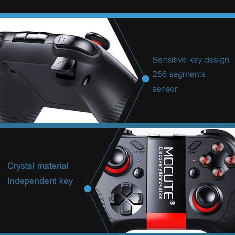 Wireless Mobile Gaming Joystick with Phone Holder by HitMyNeed