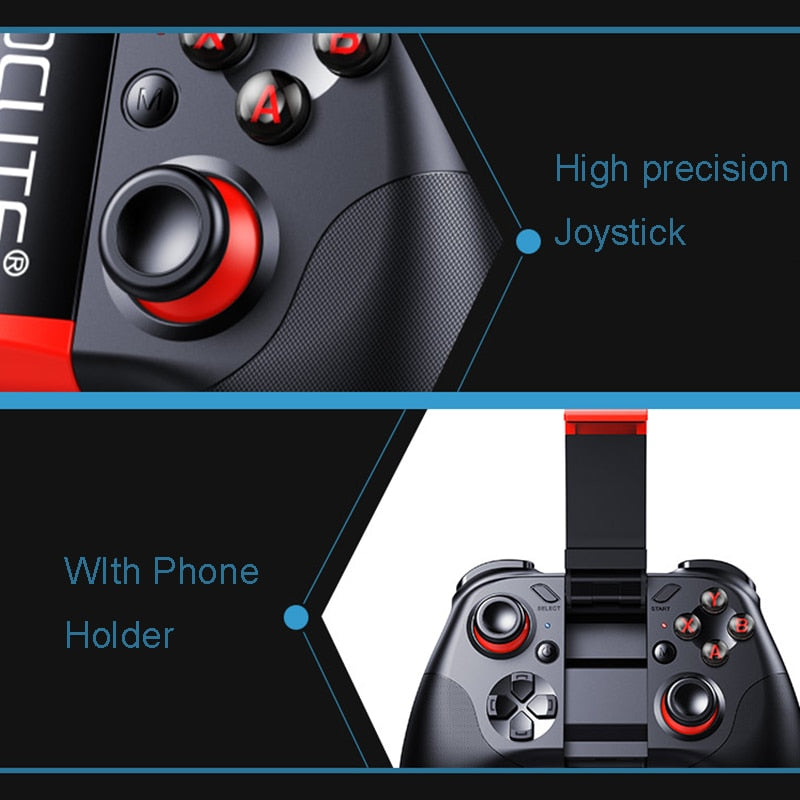 Wireless Mobile Gaming Joystick with Phone Holder by HitMyNeed