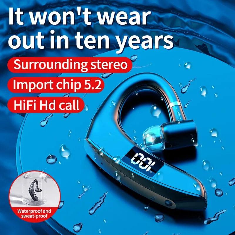 Wireless Mono Bluetooth Headset with Digital Display by HitMyNeed