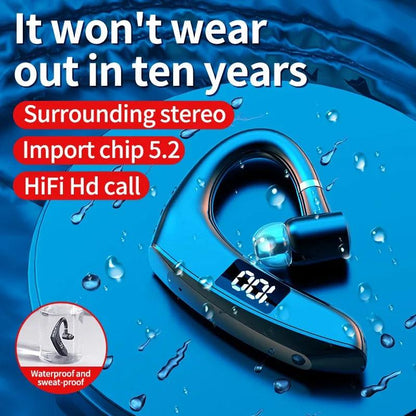Wireless Mono Bluetooth Headset with Digital Display by HitMyNeed