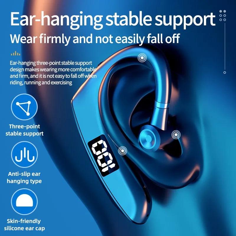 Wireless Mono Bluetooth Headset with Digital Display by HitMyNeed