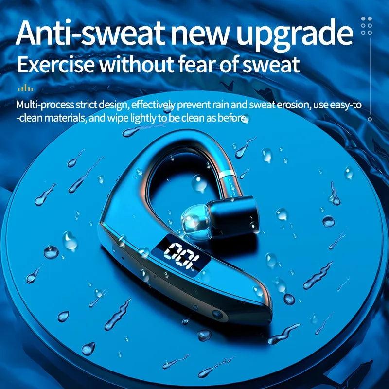 Wireless Mono Bluetooth Headset with Digital Display by HitMyNeed