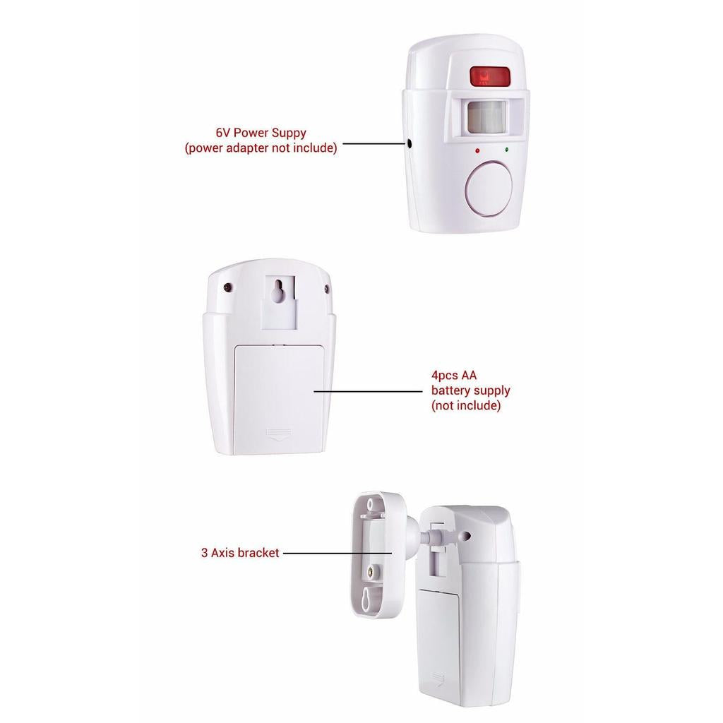 Wireless Motion Sensor Alarm with Remote Control by HitMyNeed