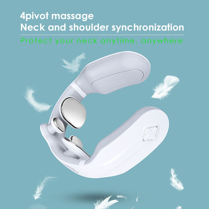 Wireless Neck Electric Massager with Heat & Remote by HitMyNeed