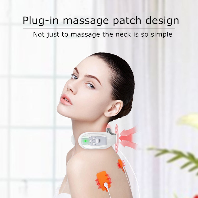 Wireless Neck Electric Massager with Heat & Remote by HitMyNeed