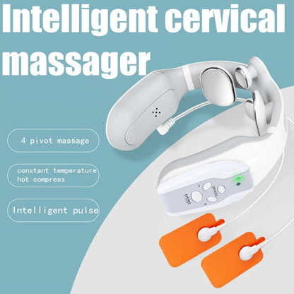 Wireless Neck Electric Massager with Heat & Remote by HitMyNeed