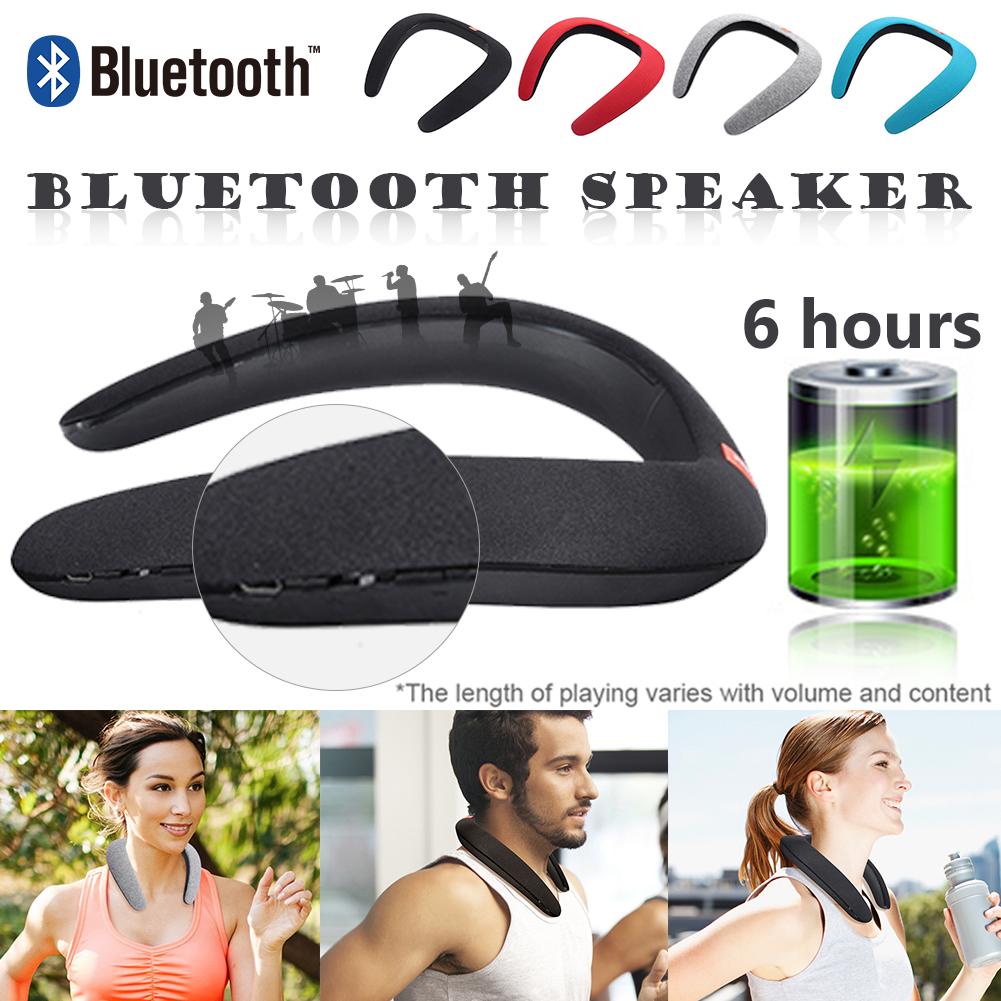 Wireless Neckband Bluetooth Speaker with Mic by HitMyNeed