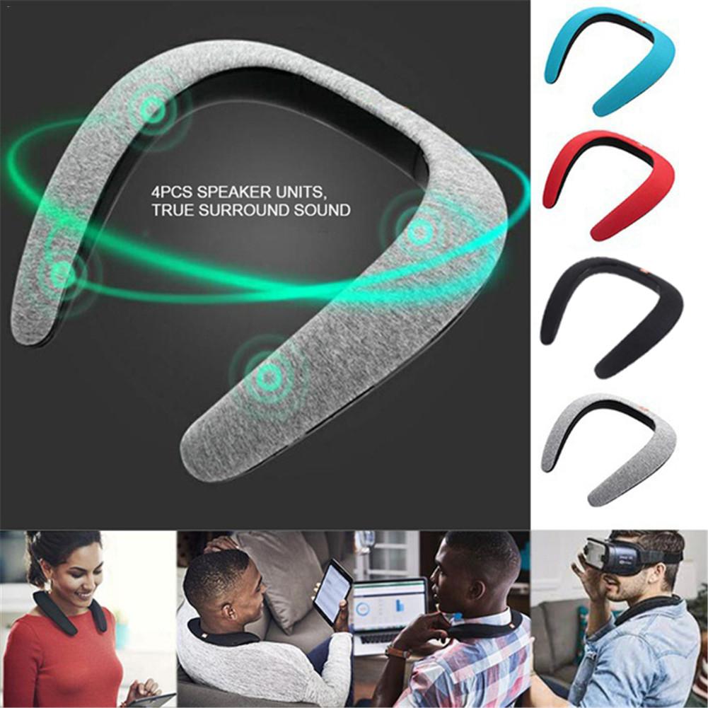Wireless Neckband Bluetooth Speaker with Mic by HitMyNeed
