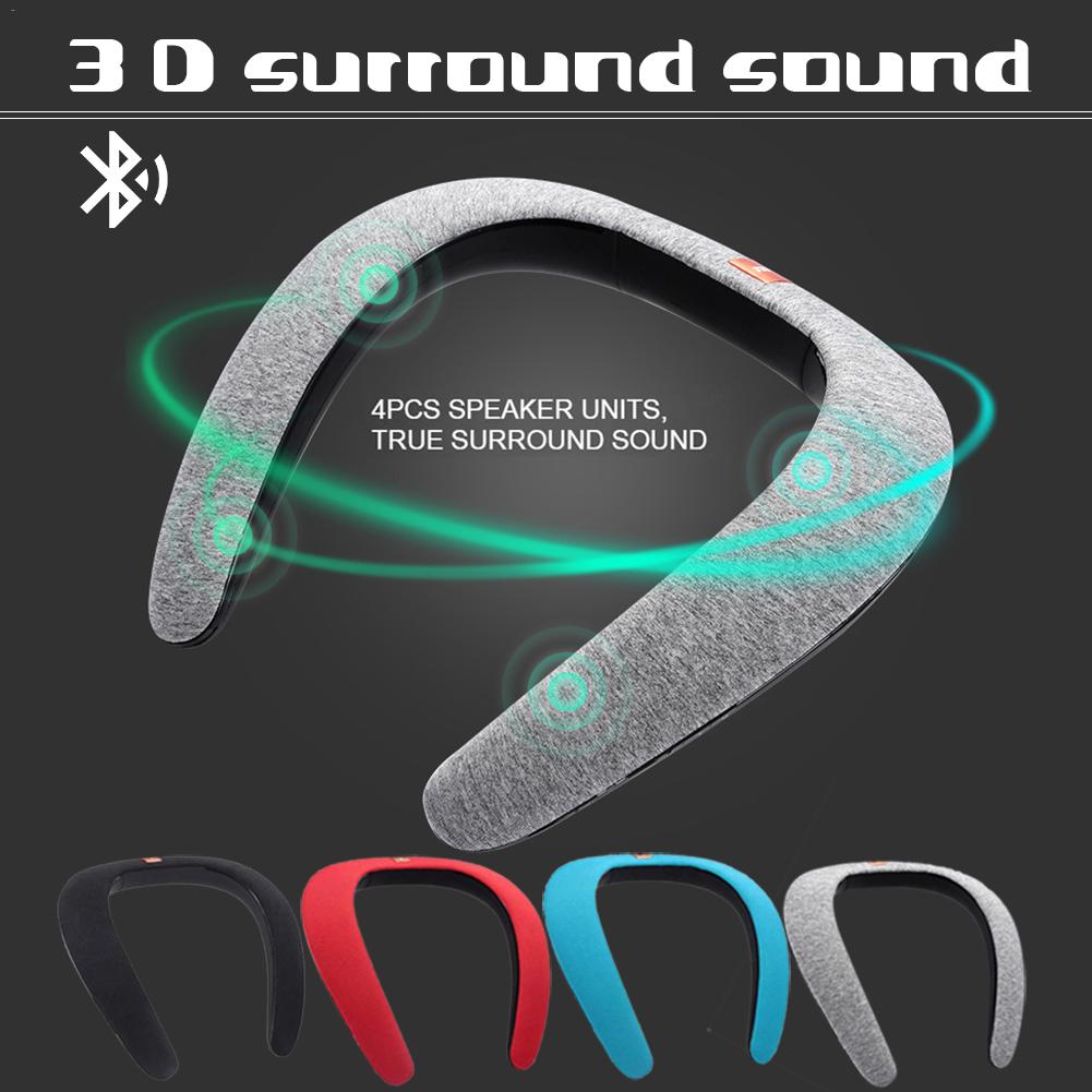 Wireless Neckband Bluetooth Speaker with Mic by HitMyNeed