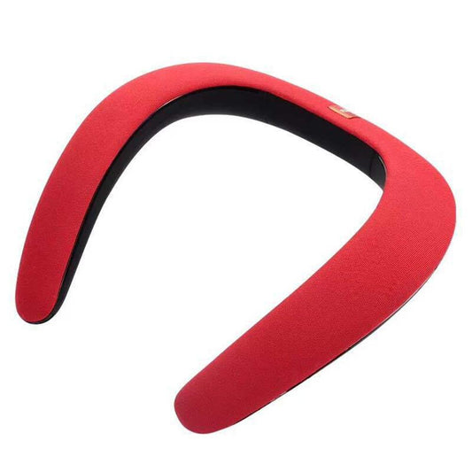 Wireless Neckband Bluetooth Speaker with Mic red by HitMyNeed