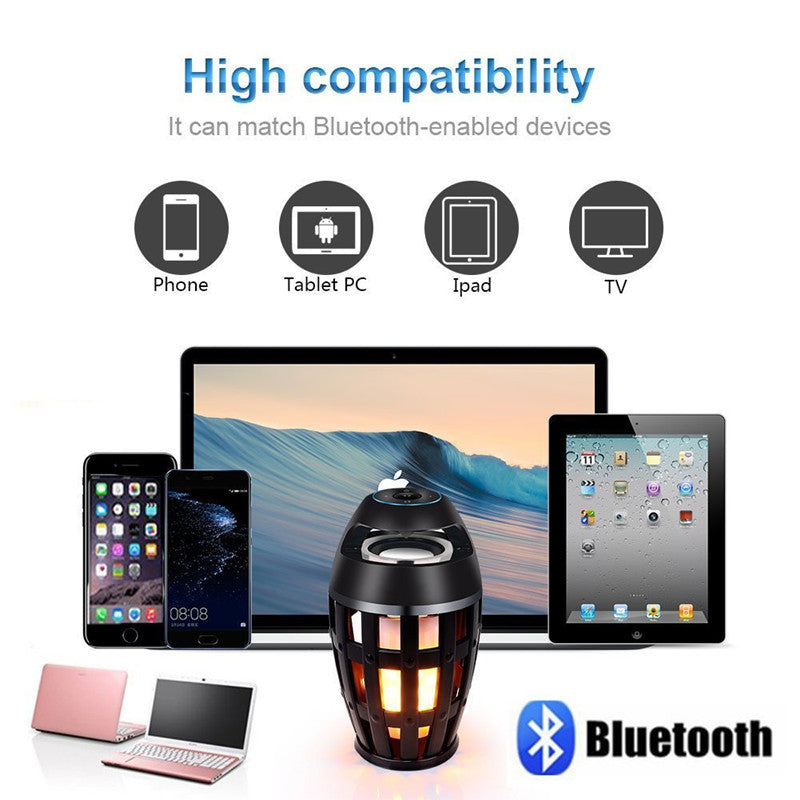 Wireless Outdoor Bluetooth Speaker Flame Lamp by HitMyNeed