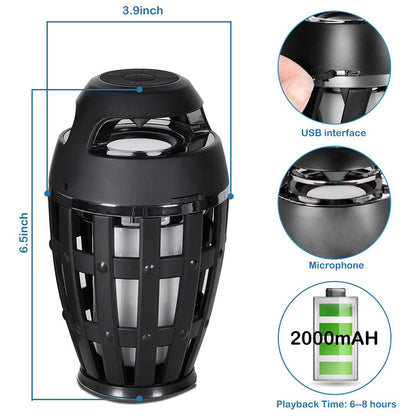 Wireless Outdoor Bluetooth Speaker Flame Lamp by HitMyNeed