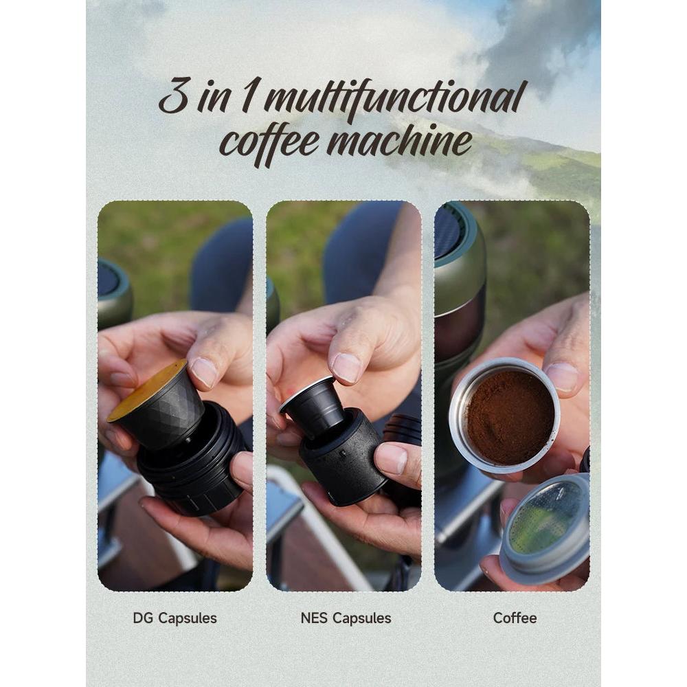Wireless Portable Espresso Maker for Car & Camping by HitMyNeed