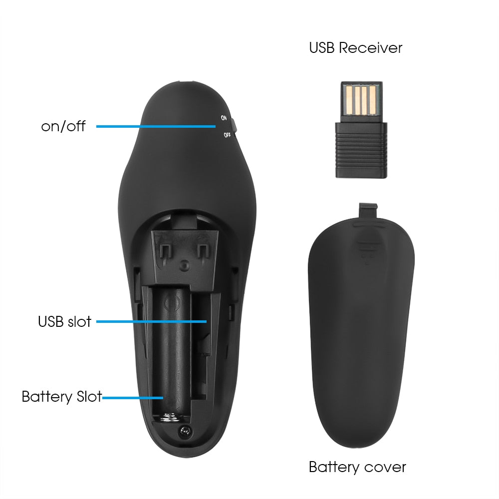 Wireless Presentation Clicker with Laser Pointer by HitMyNeed