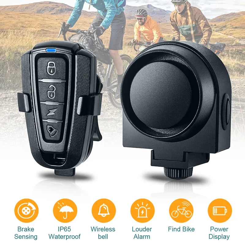 Wireless Rechargeable Bike & Motorcycle Motion Alarm by HitMyNeed