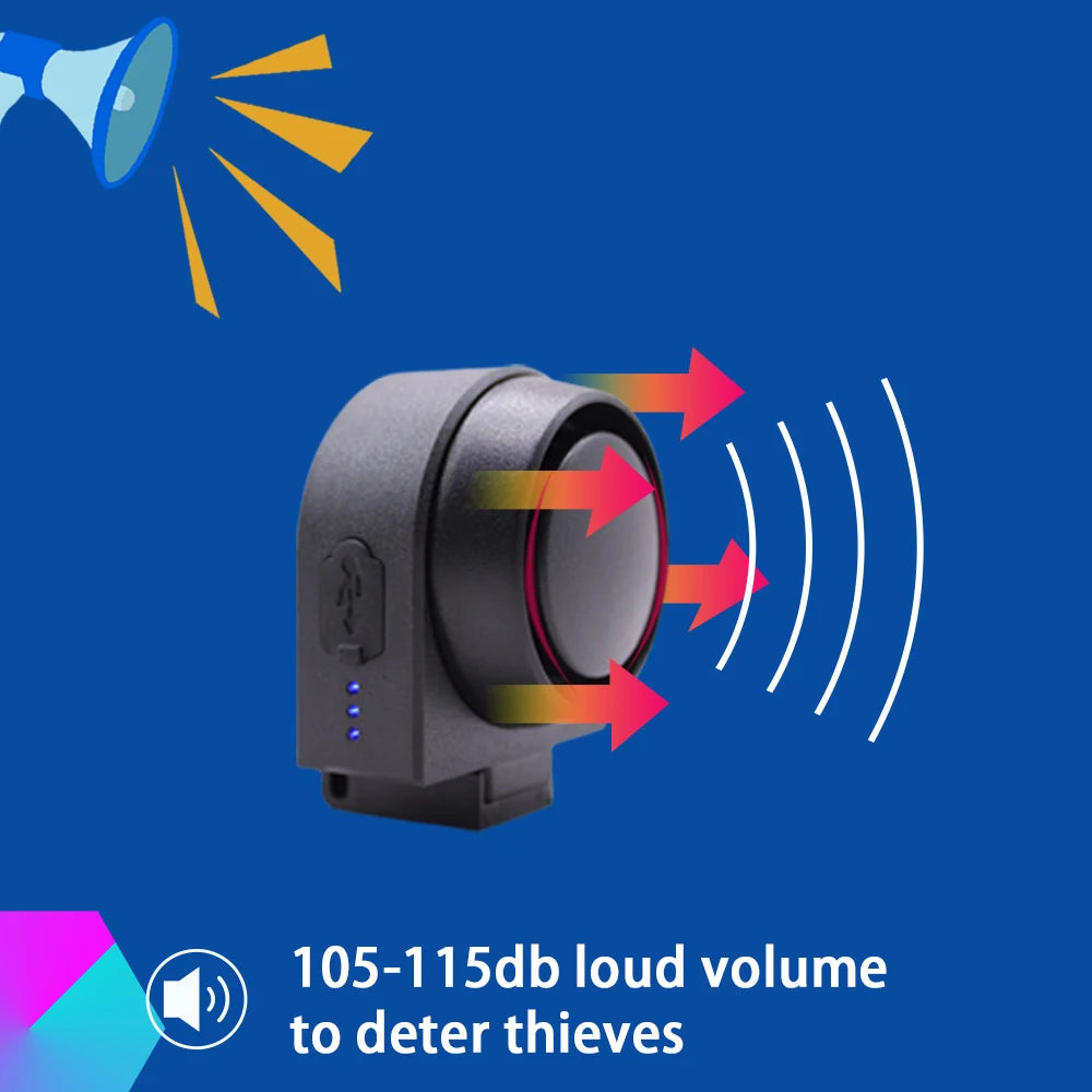 Wireless Rechargeable Bike & Motorcycle Motion Alarm by HitMyNeed