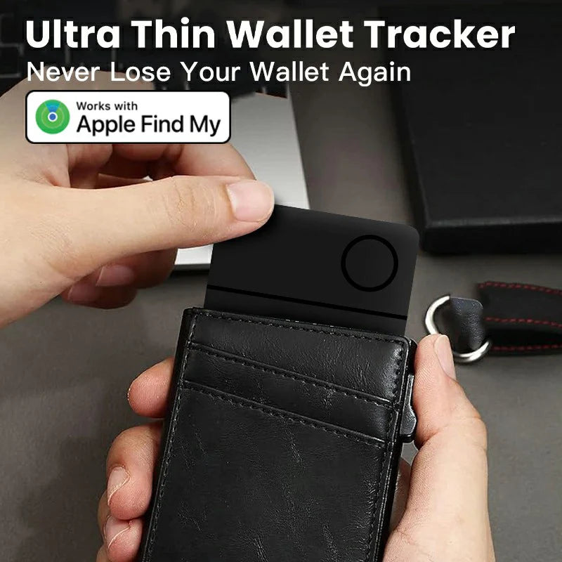 Wireless Rechargeable Smart Card Tracker for Apple Find My by HitMyNeed