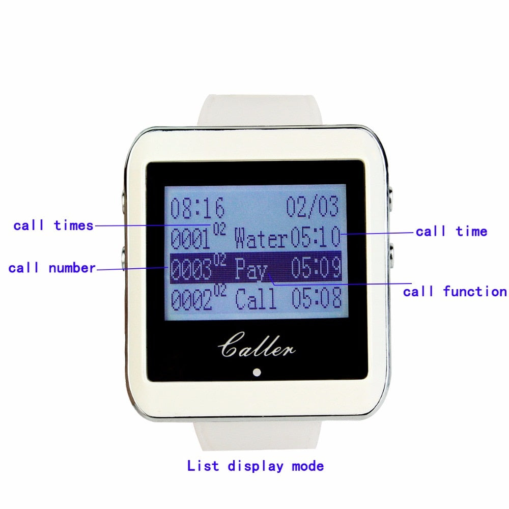 Wireless Restaurant Pager Calling System 10-Button Set by HitMyNeed