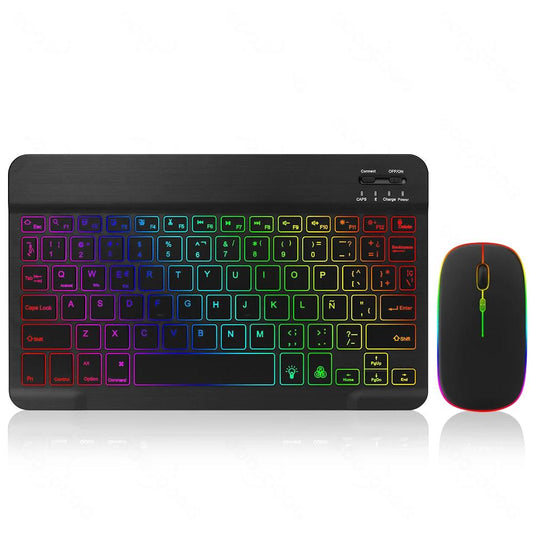 Wireless RGB Bluetooth Keyboard & Mouse Set by HitMyNeed