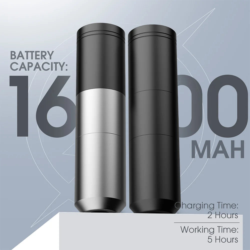 Wireless Rotary Tattoo Pen with LED & Battery Pack by HitMyNeed