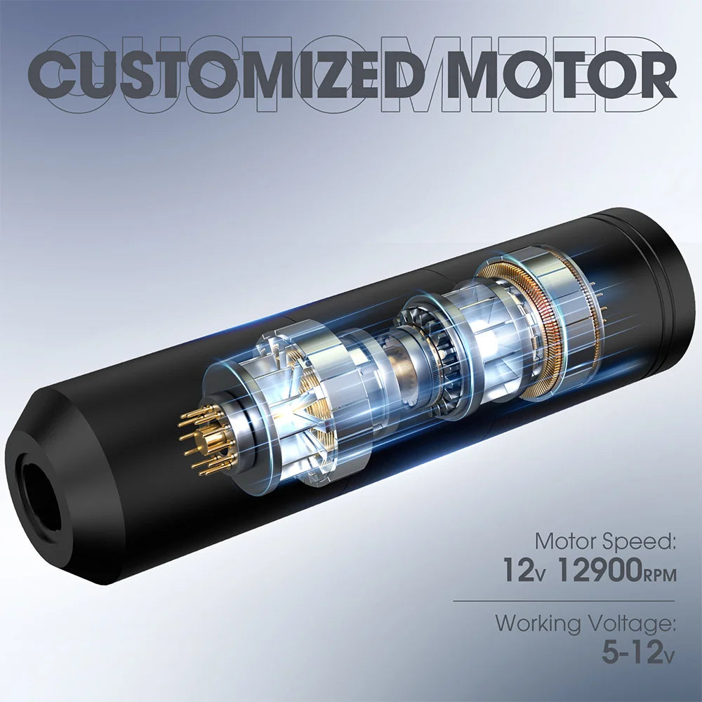 Wireless Rotary Tattoo Pen with LED & Battery Pack by HitMyNeed