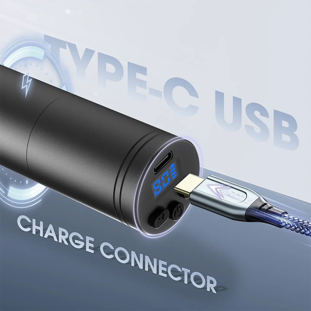 Wireless Rotary Tattoo Pen with LED & Battery Pack by HitMyNeed