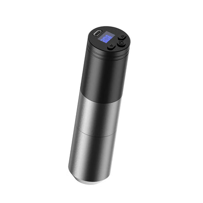 Wireless Rotary Tattoo Pen with LED & Battery Pack silver by HitMyNeed