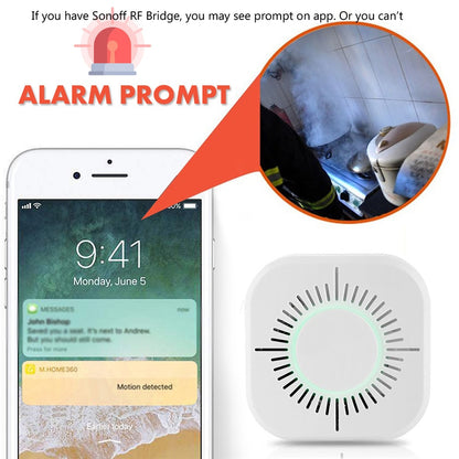 Wireless Smoke Alarm Detector Set (3 Pack) by HitMyNeed