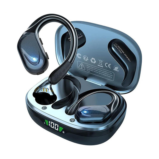Wireless Sport Earbuds Bluetooth 5.3 with Mic 75H IPX6 by HitMyNeed
