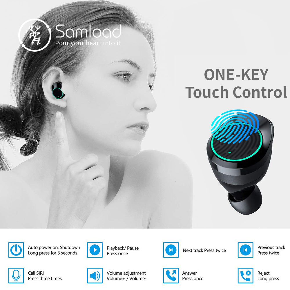 Wireless Sports Headphones with Charging Case by HitMyNeed
