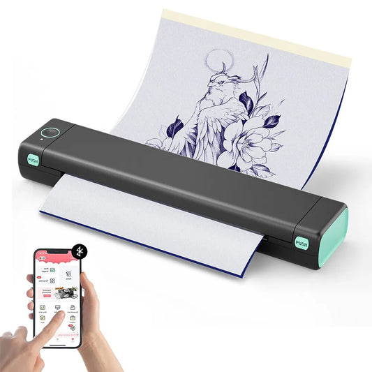 Wireless Thermal Tattoo Stencil Printer A4 by HitMyNeed