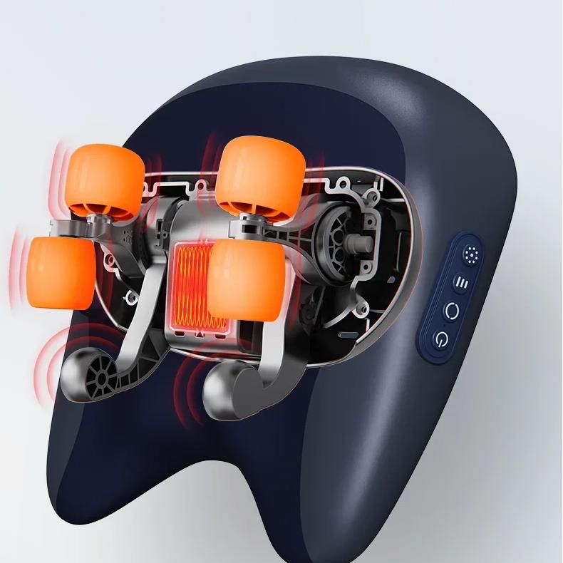 Wireless Trapezius Shiatsu Massage Pillow with Heat by HitMyNeed