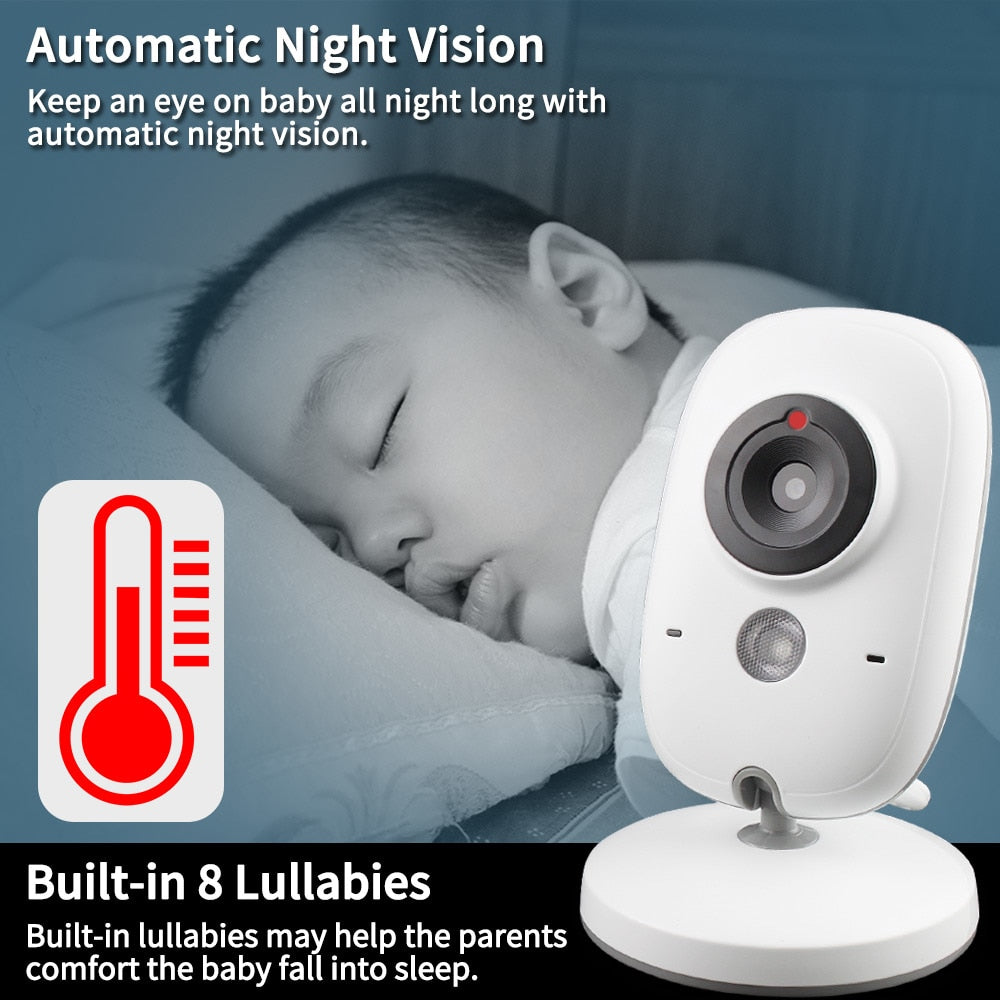 Wireless Video Baby Monitor with 3.2" LCD Screen by HitMyNeed