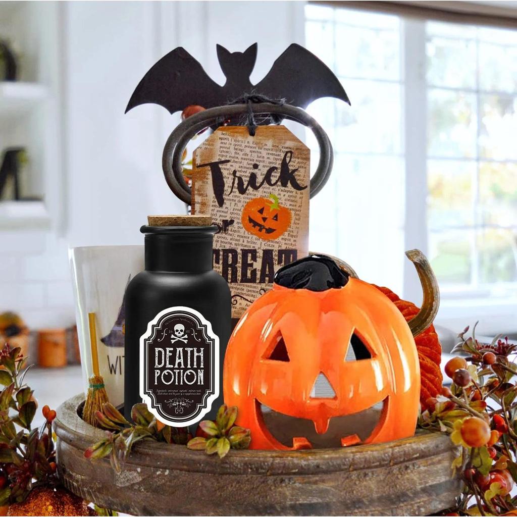 Witch Potion Bottle Halloween Decor with Labels by HitMyNeed