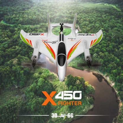 Wltoys XKS X450 6CH VTOL RC Airplane with LED by HitMyNeed
