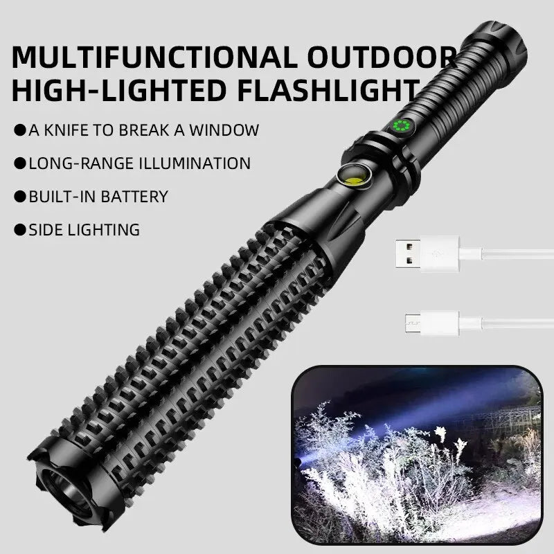 Wolf Tooth Telescopic Stick Flashlight with Self Defense by HitMyNeed