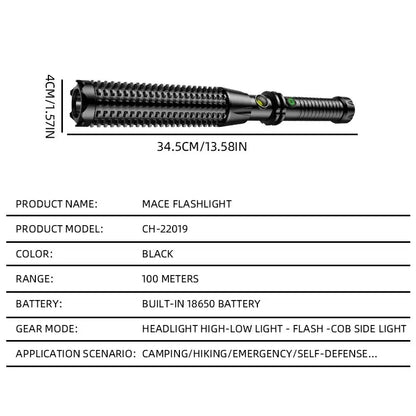 Wolf Tooth Telescopic Stick Flashlight with Self Defense by HitMyNeed