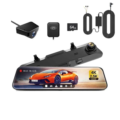 Wolfbox G900 4K Rearview Mirror Dash Cam with GPS by HitMyNeed